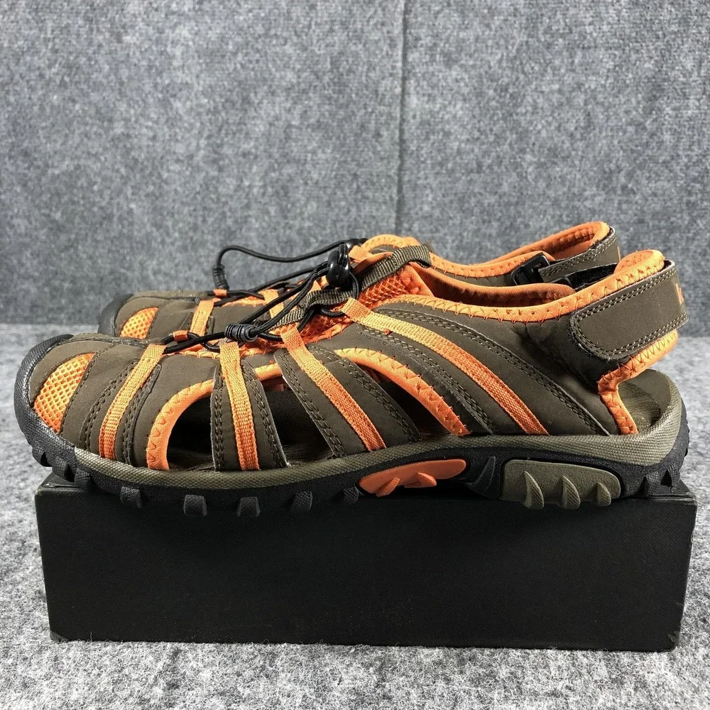 Kamik Escape Sandals Mens Size 8 Olive Orange Closed Toe Hiking‎ Water HK0125